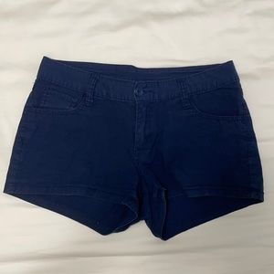 City Streets Navy Blue Short Shorts